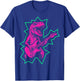 Rock and Roll Dinosaur Playing Guitar, Punk Rock Band, Kids T-Shirt - T-Shirt | Royal