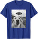 Funny Labrador Selfie with UFO T-Shirt - T-Shirt | Royal