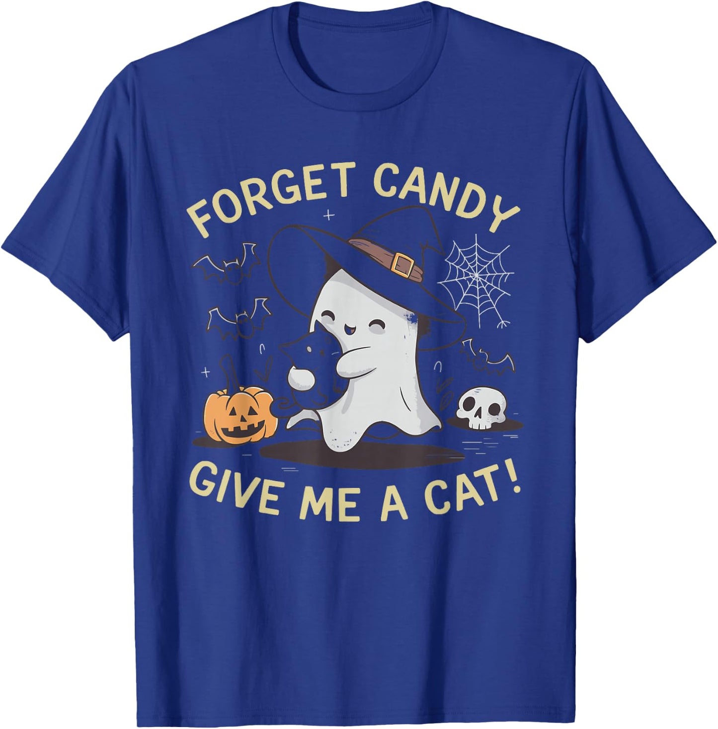 Forget Candy Give Me A Cat Women Kids T-Shirt - T-Shirt | Royal