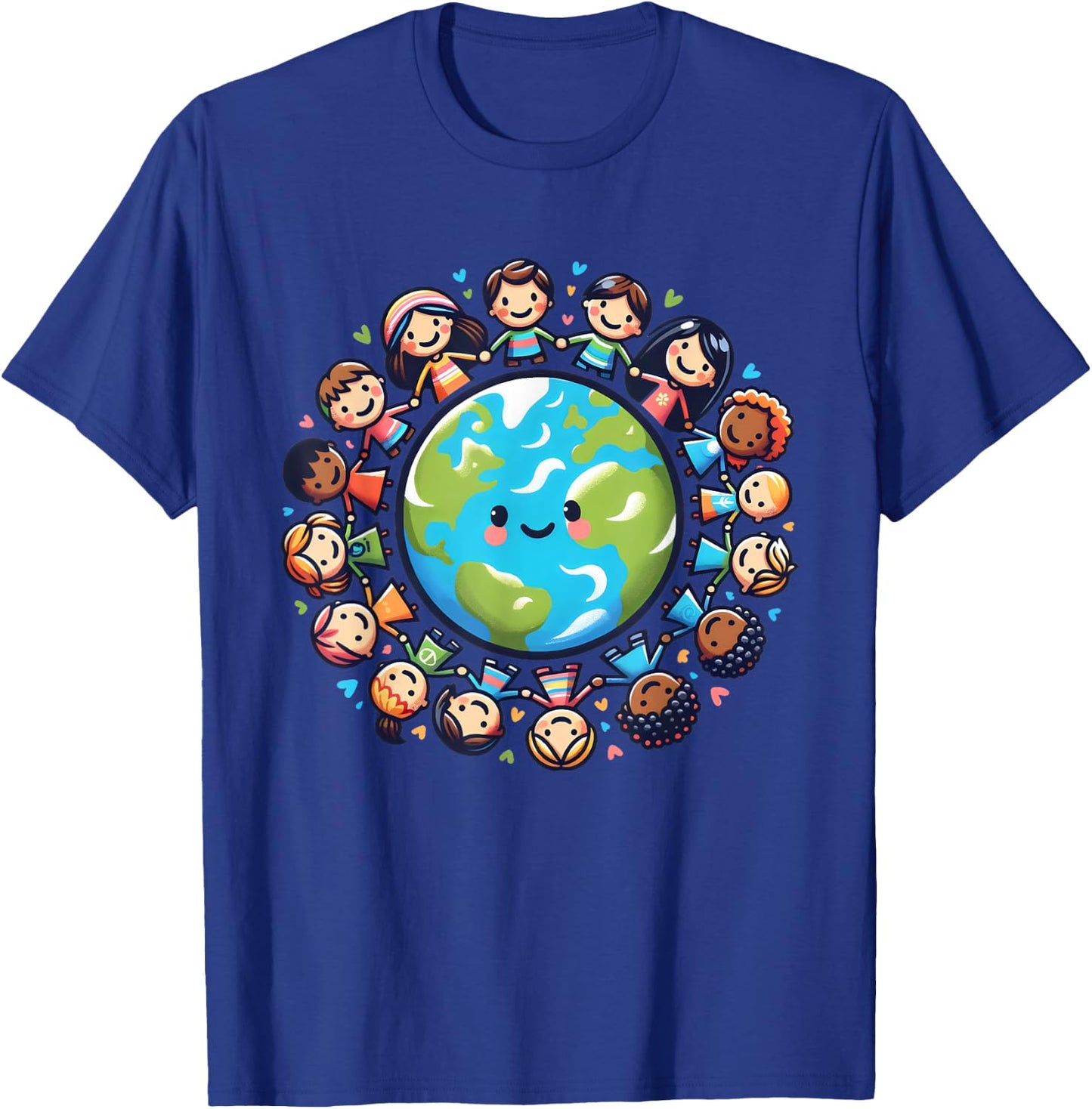 Happy Earth Day 2025 Cool Earth Day Children Kids Toddler T-Shirt - T-Shirt | Royal