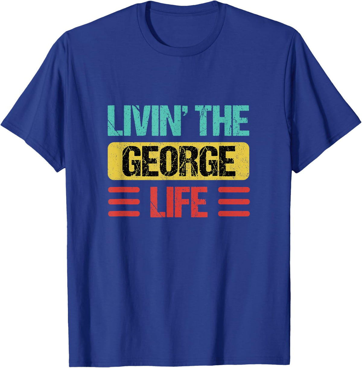 George Name T-Shirt - T-Shirt | Royal