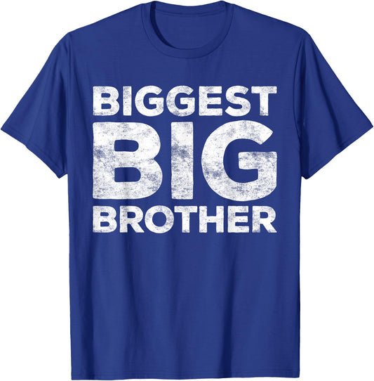 Biggest Big Brother Shirt Adult Men Boy Brother to Be T-Shirt - T-Shirt | Royal