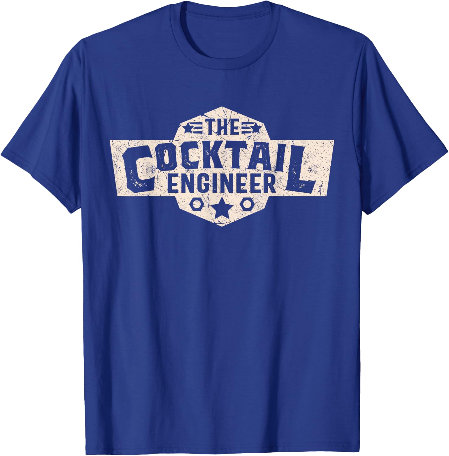 The Cocktail Engineer - Funny Bartender T-Shirt - T-Shirt | Royal