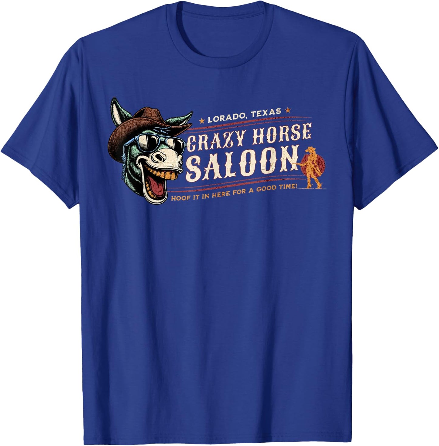 Crazy Horse Saloon Bar T-Shirt - T-Shirt | Royal