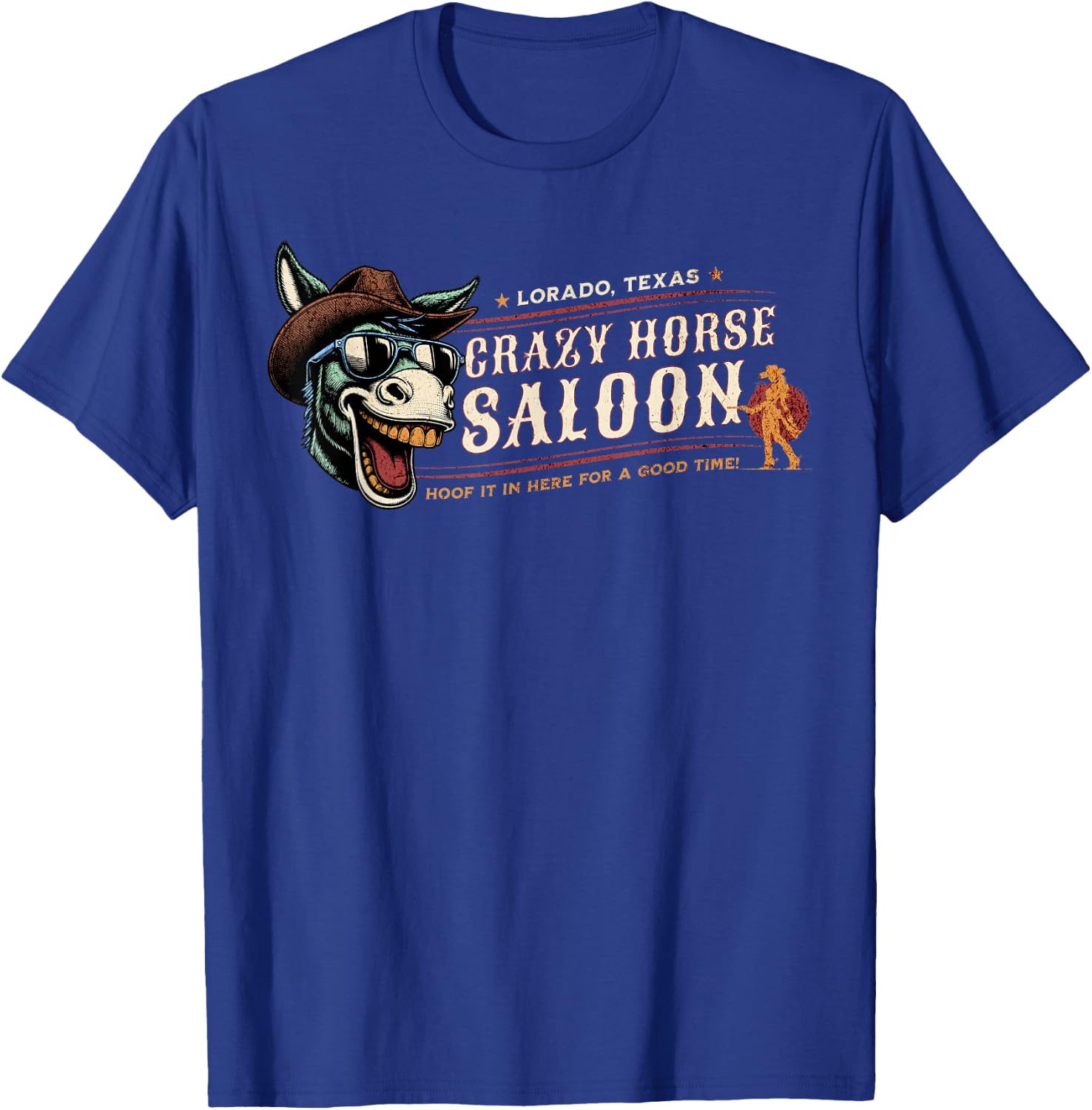 Crazy Horse Saloon Bar T-Shirt - T-Shirt | Royal