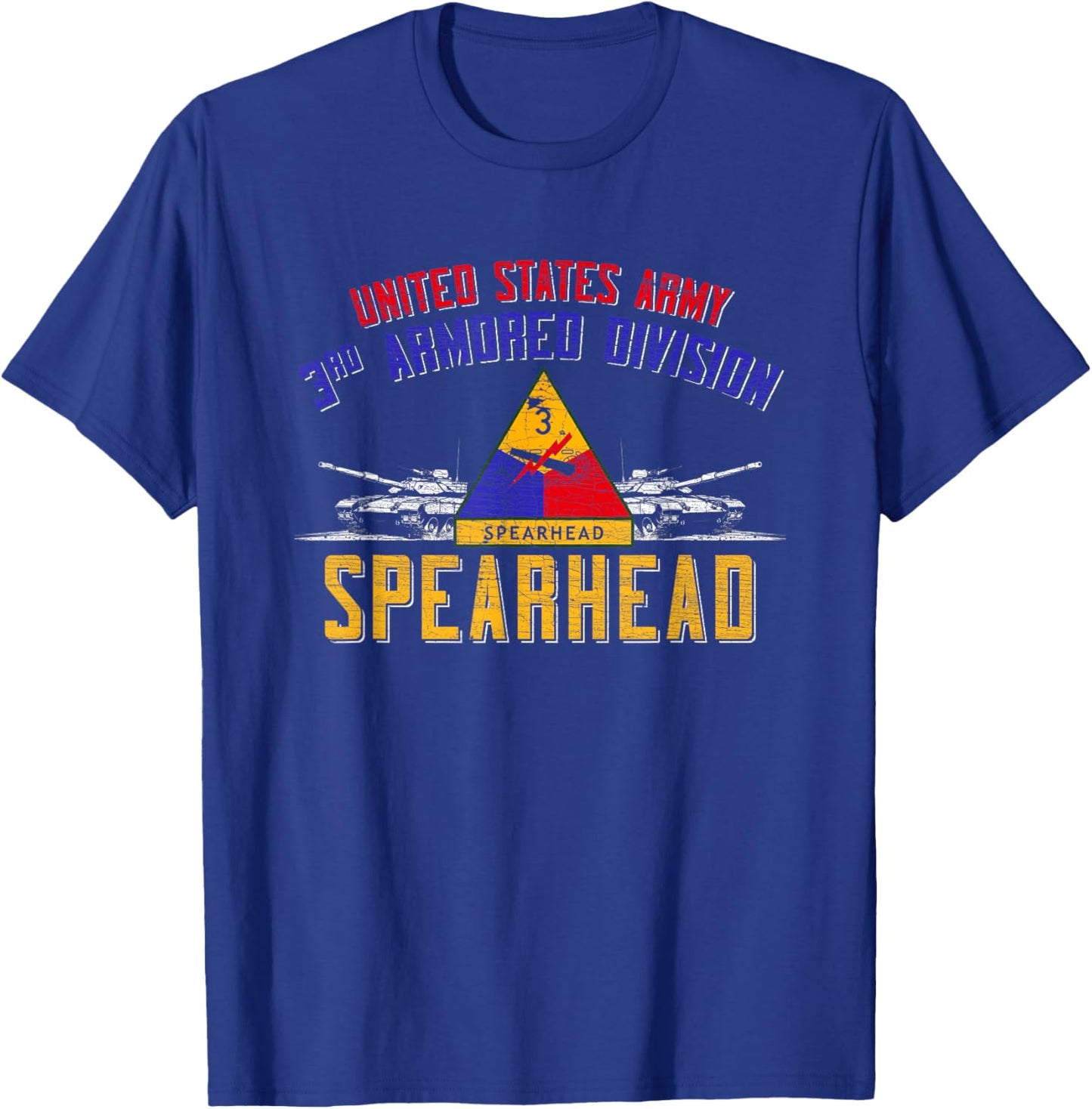 3rd Armored Division Veteran 3rd Ad Spearhead Vintage Gifts T-Shirt - T-Shirt | Royal