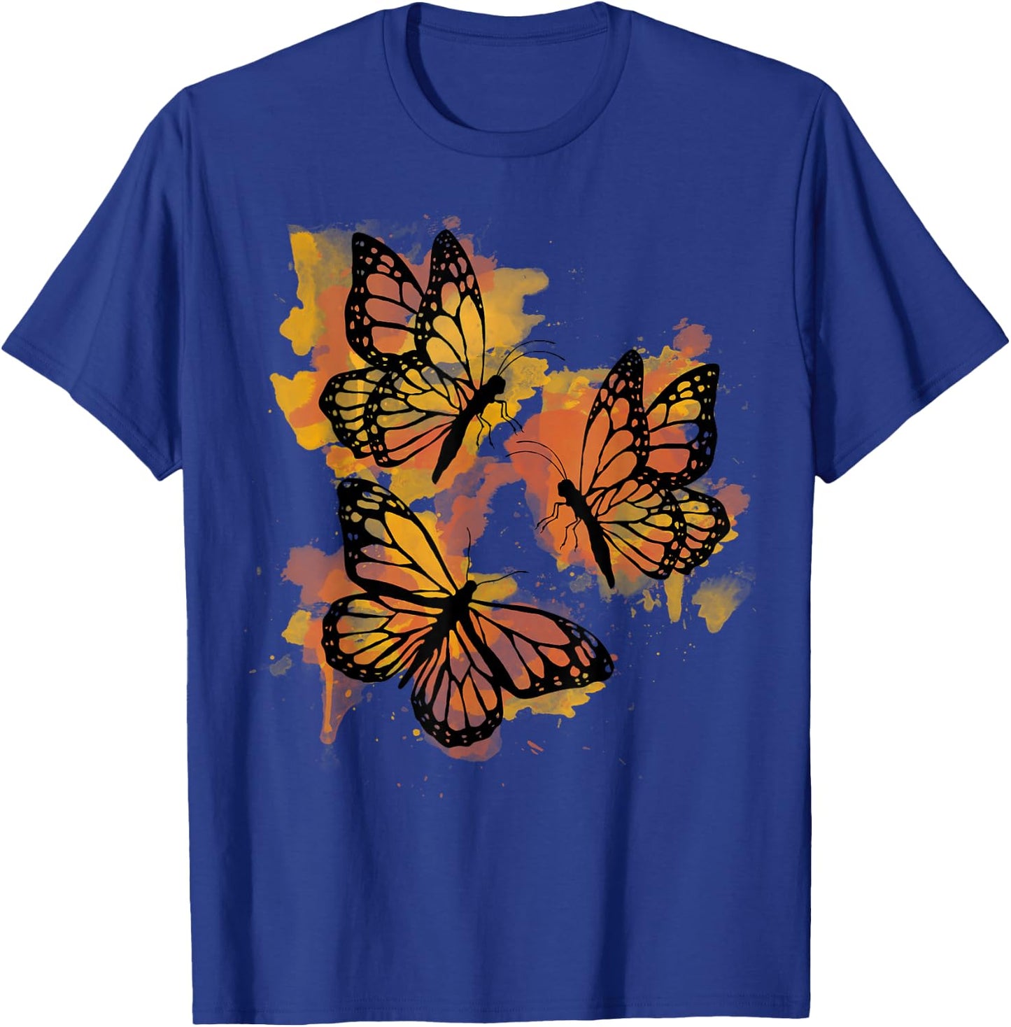 Monarch Butterfly Colourful Butterfly T-Shirt - T-Shirt | Royal