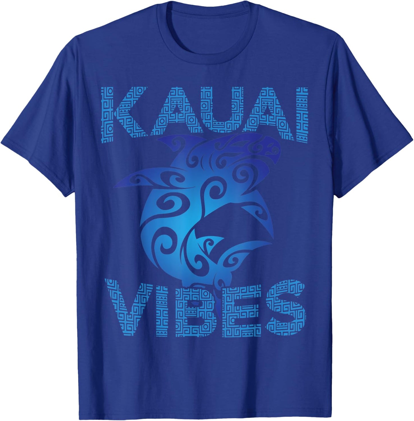 Polynesian Tribal Shark Kauai Hawaii Vibes Tropical Island T-Shirt - T-Shirt | Royal