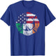 Firefighter St Patricks Day Irish American Flag Shamrock Women Men T-Shirt - T-Shirt | Royal