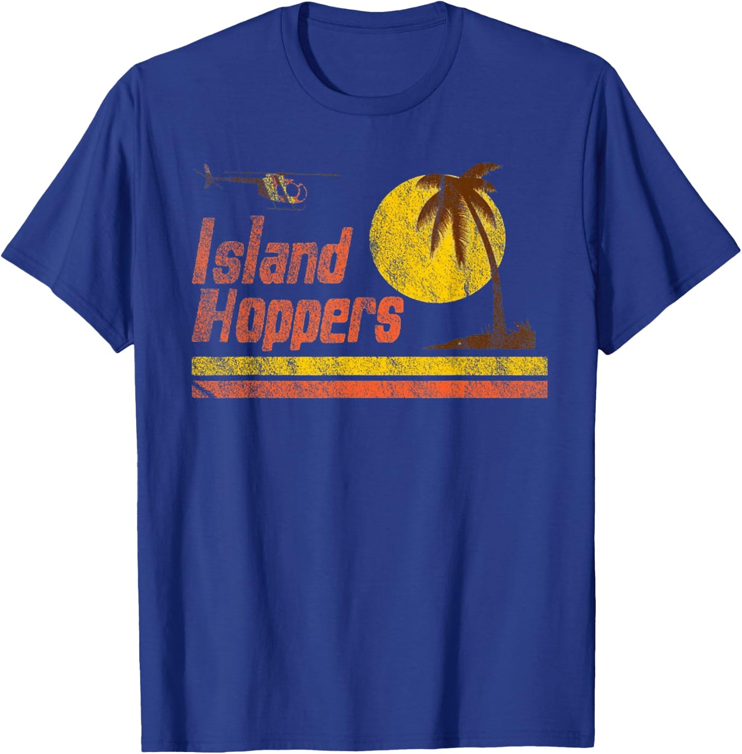 Magnum Island Retro Hoppers Sunset In PI T-Shirt - T-Shirt | Royal
