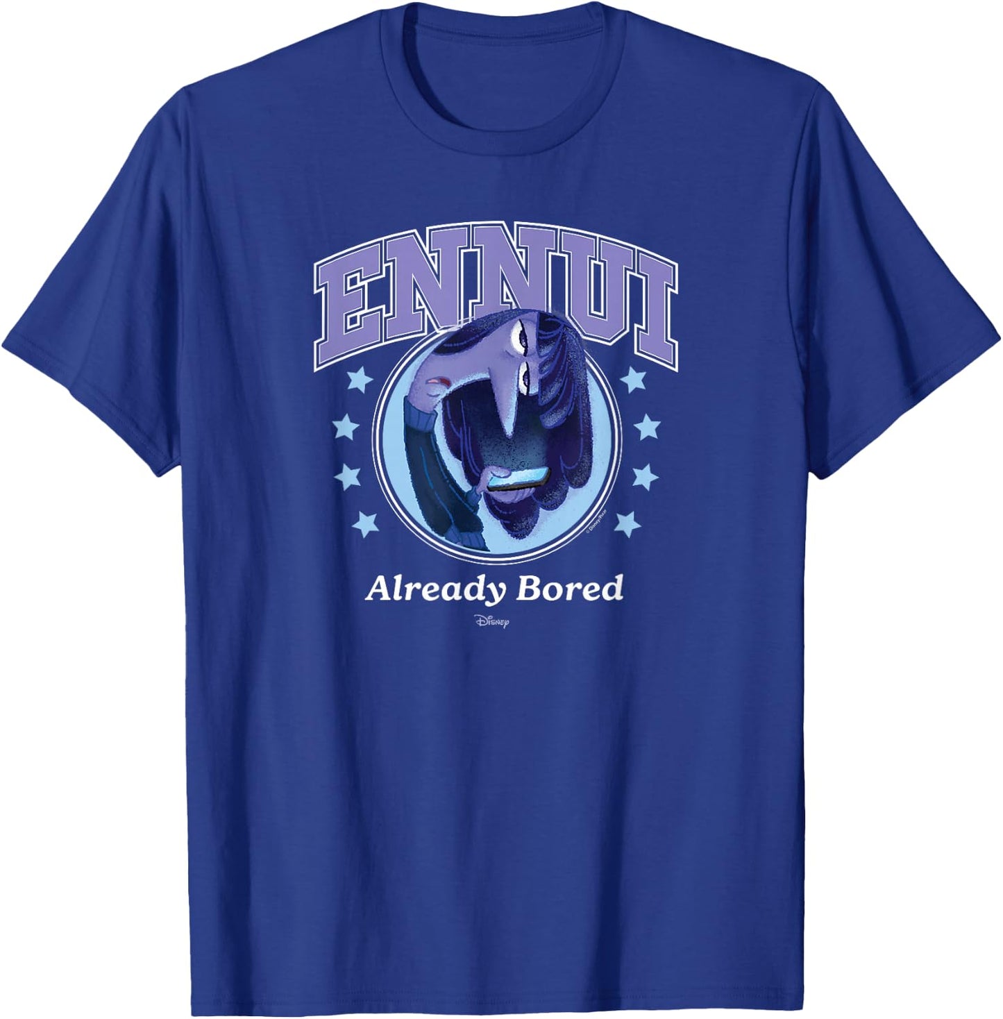 Inside Out 2 - Ennui Already Bored Emotion Character T-Shirt - T-Shirt | Royal
