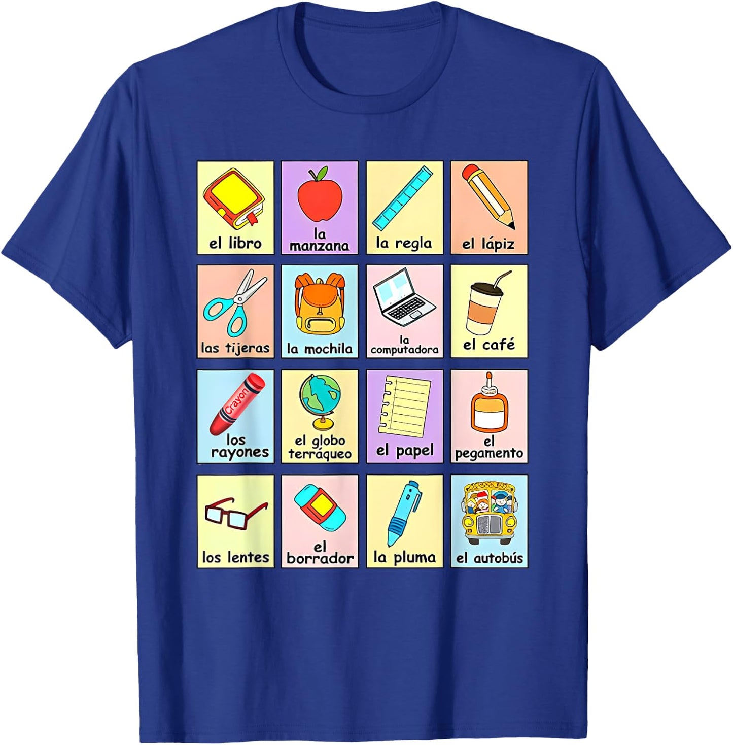 Maestra Bilingual Back to School Spanish Teacher Student T-Shirt - T-Shirt | Royal