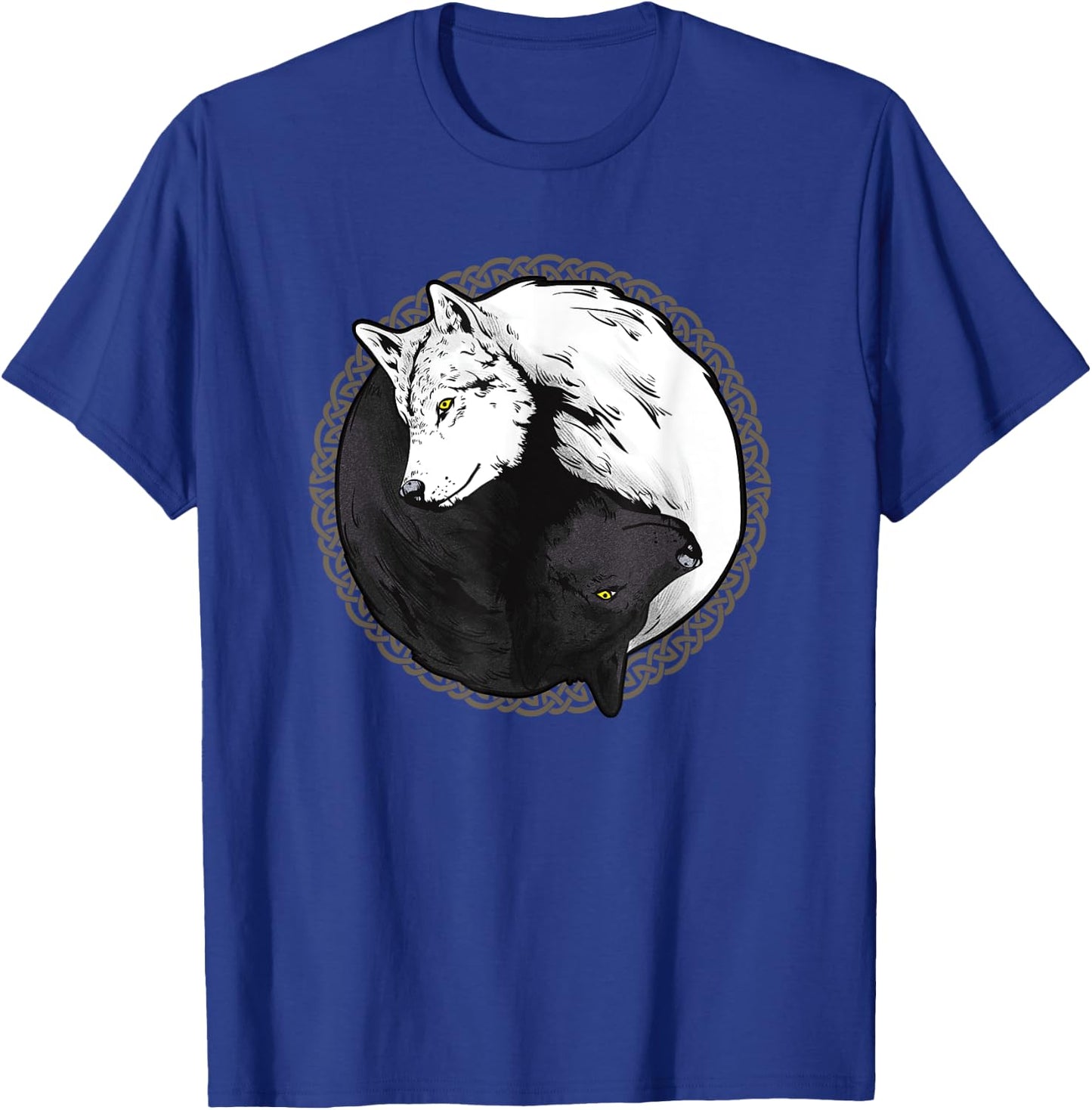 Wolf Shirts, Yin Yang Wolves Animal Gift T-Shirt - T-Shirt | Royal