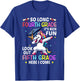 So Long 4th Grade 5th Grade Here I Come Unicorn Graduation T-Shirt - T-Shirt | Royal