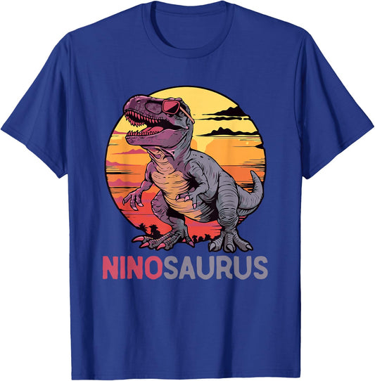NinoSaurus Dino Dinosaur Nino-Saurus T-Rex Funny Trex T-Shirt - T-Shirt | Royal