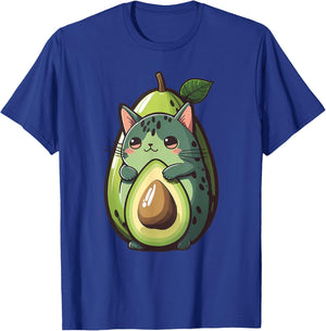Anime Avocato Funny Cat Avocado Lover Avogato Vegans Kawaii T-Shirt - T-Shirt | Royal
