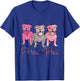 Pitties For Titties Funny Pitbull Breast Cancer Awareness T-Shirt - T-Shirt | Royal