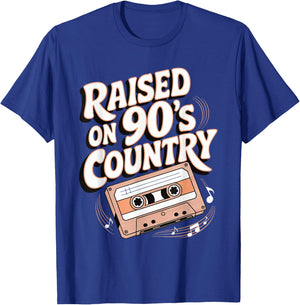 Raised On 90's Country T-Shirt - T-Shirt | Royal