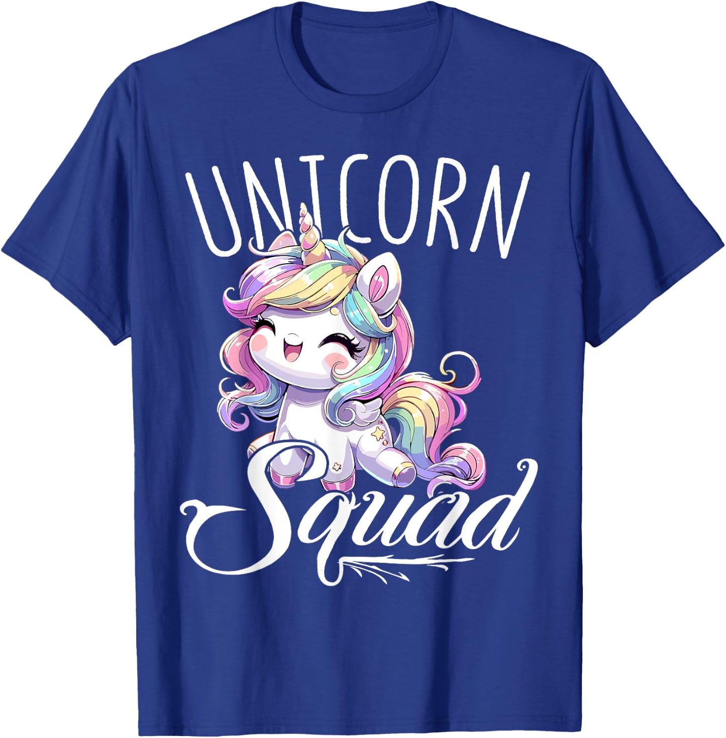 Unicorn Squad Birthday Party Cute Unicorn T-Shirt - T-Shirt | Royal