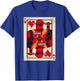 Marvel Deadpool King of Hearts MERC Playing Card T-Shirt - T-Shirt | Royal