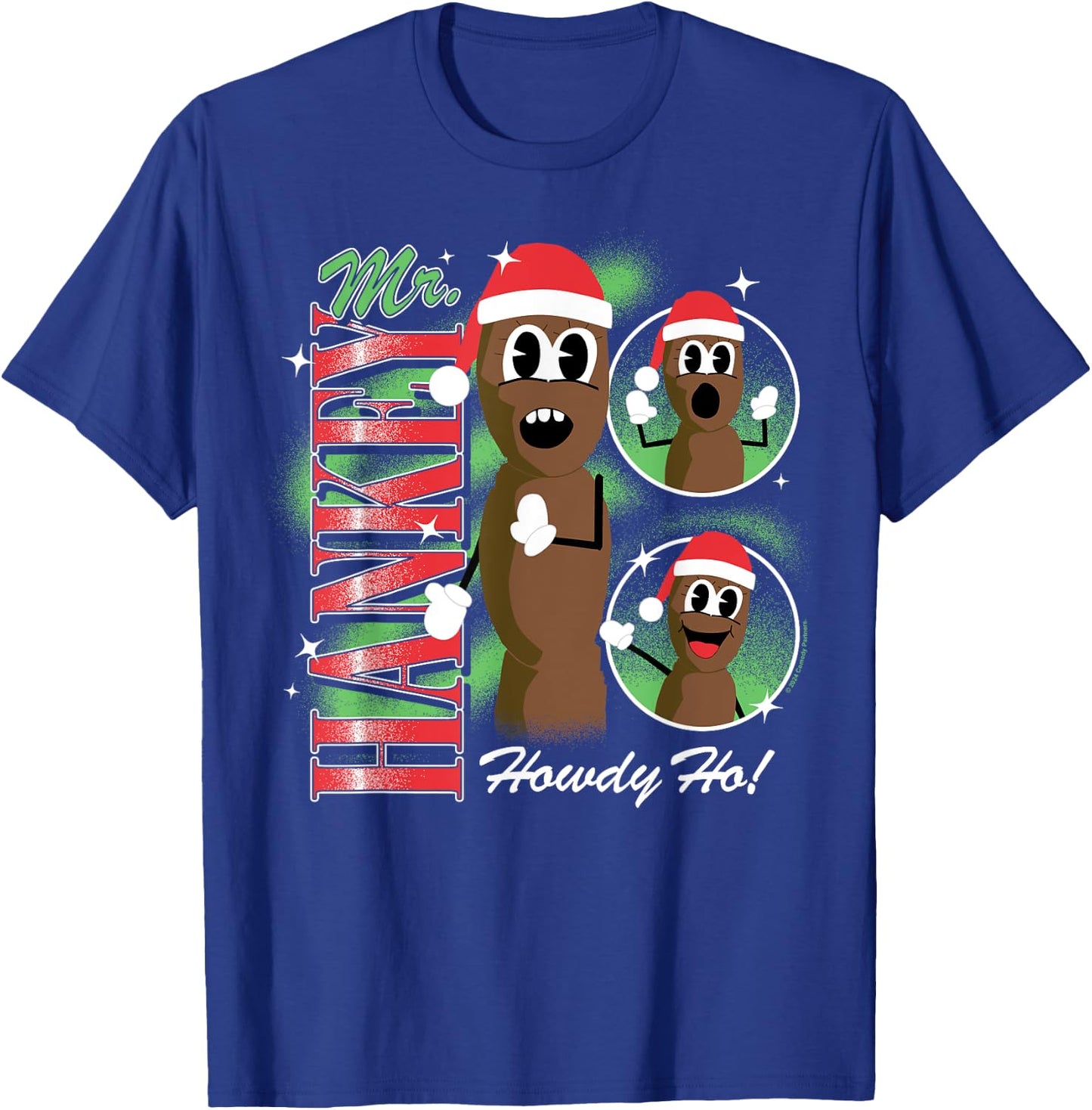 South Park - Christmas Mr. Hankey Howdy Ho Black T-Shirt - T-Shirt | Royal