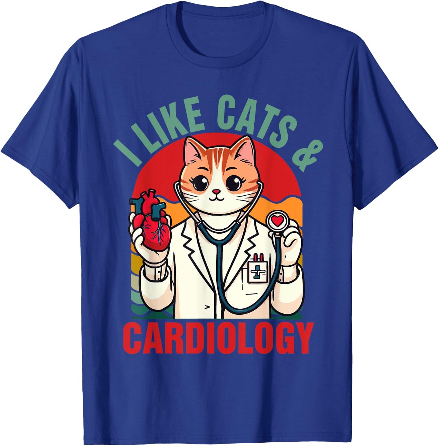 CVICU Cardiac Cardiologist Cat Mom I Like Cats & Cardiology Women T-Shirt - T-Shirt | Royal