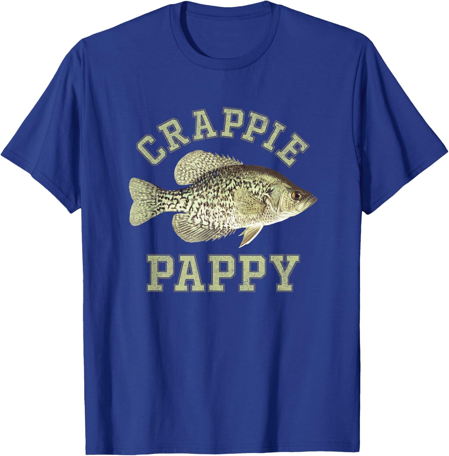 Funny Ice Fishing Crappie Pappy T-Shirt - T-Shirt | Royal