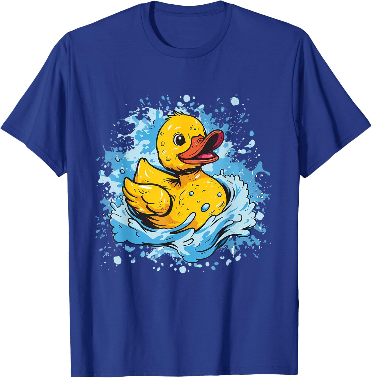 Rubber Duck Watercolor Swim Rubber Duckie Rubber Duckling T-Shirt - T-Shirt | Royal