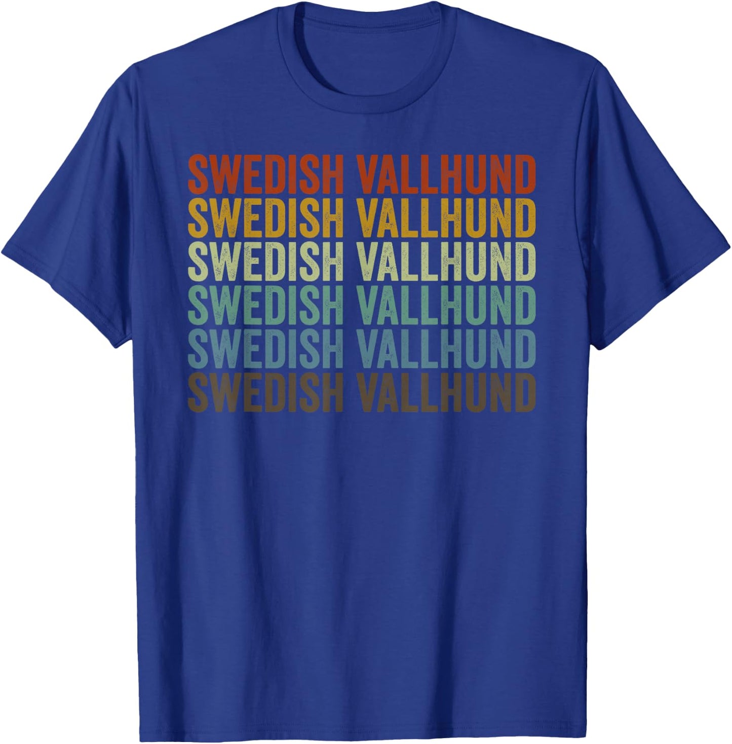 Swedish Vallhund Retro T-Shirt - T-Shirt | Royal