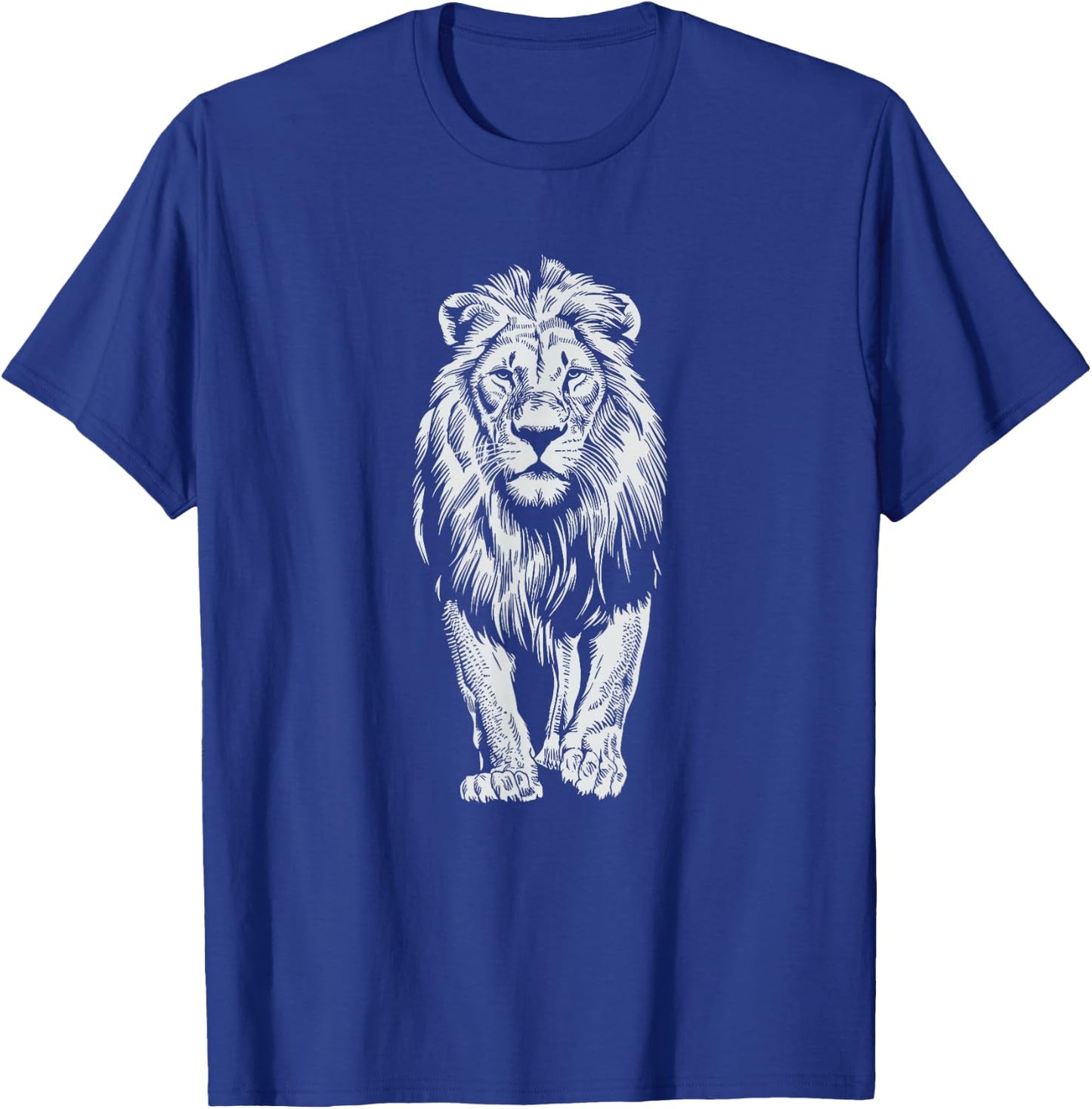 White Paint Art Lion Lions T-Shirt - T-Shirt | Royal