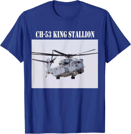 The CH-53 Sea Stallion T-Shirt - T-Shirt | Royal