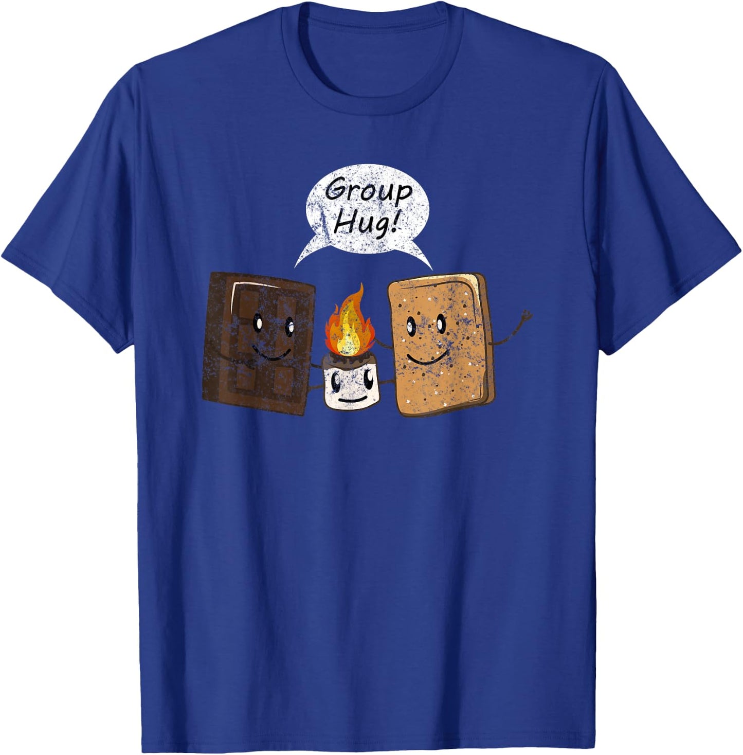 Group Hug Smores Cute Camping Chocolate Lover Camper T-Shirt - T-Shirt | Royal
