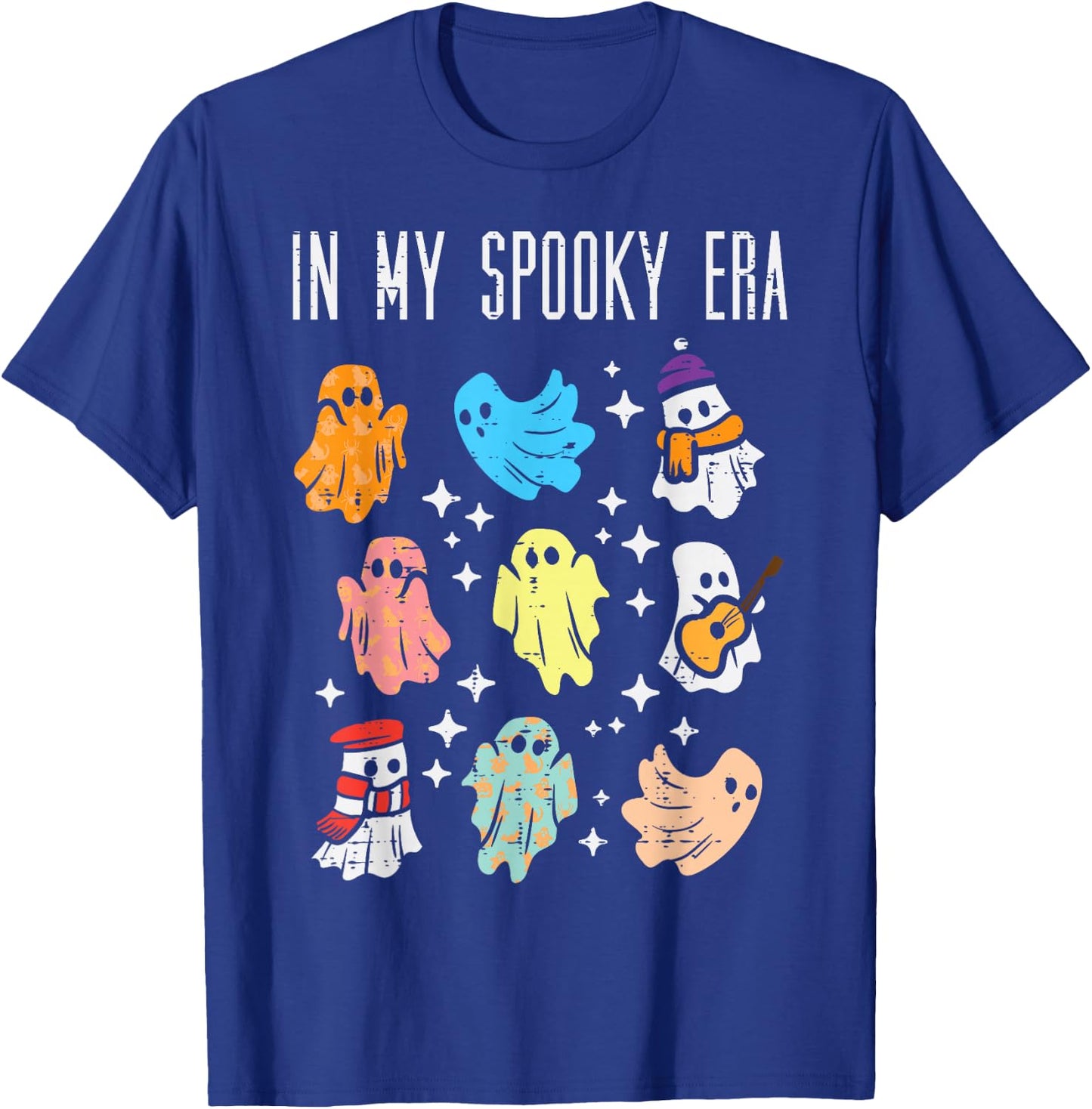 Halloween Ghosts In My Spooky Era Fun Costume Women Men Kids T-Shirt - T-Shirt | Royal