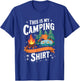 This Is My Camping Funny Camp Camper Master of Campfire T-Shirt - T-Shirt | Royal