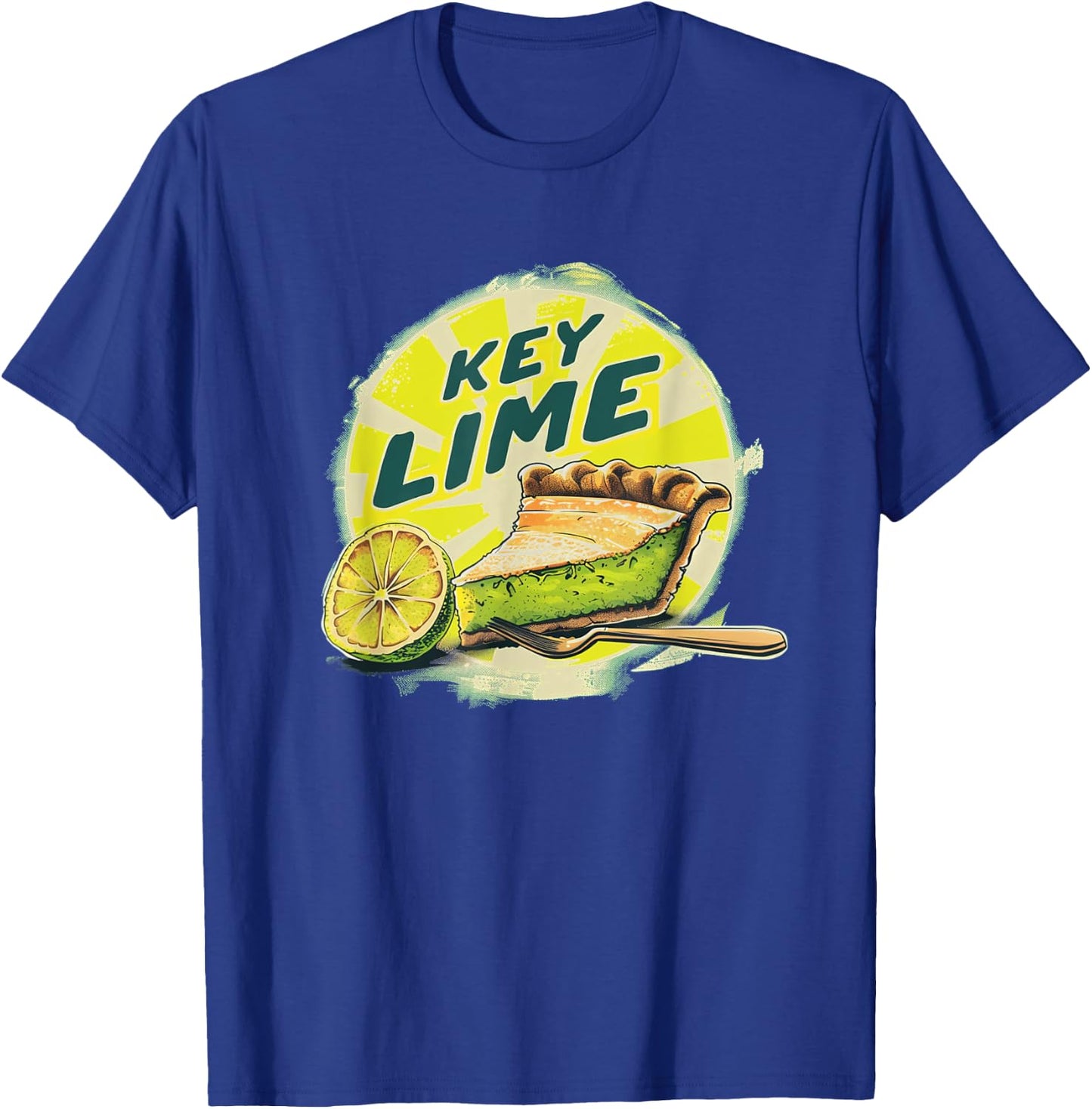 Pretty Presentation of Key Lime Pie for Dessert Enthusiasts T-Shirt - T-Shirt | Royal