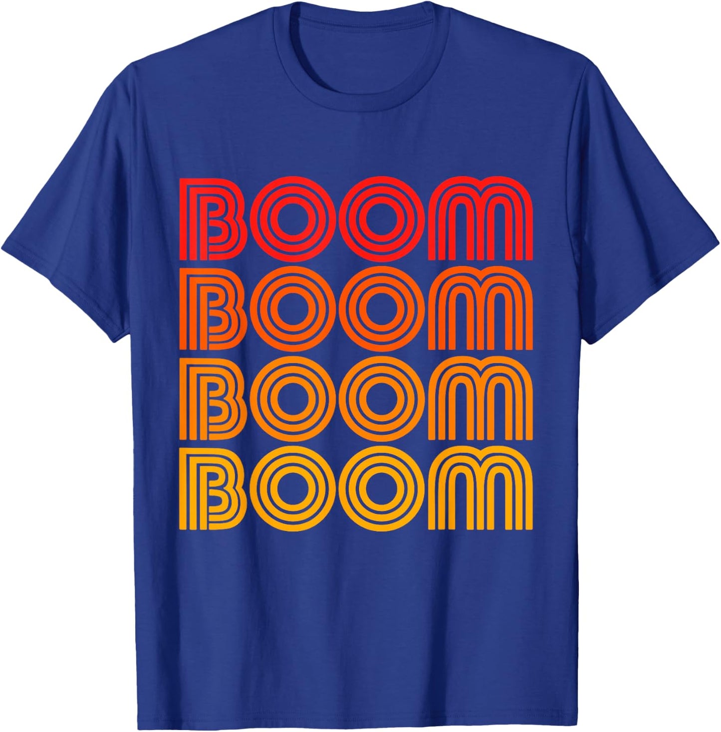 Boom Bam Booom Funny Action Music Box Noise Sound T-Shirt - T-Shirt | Royal