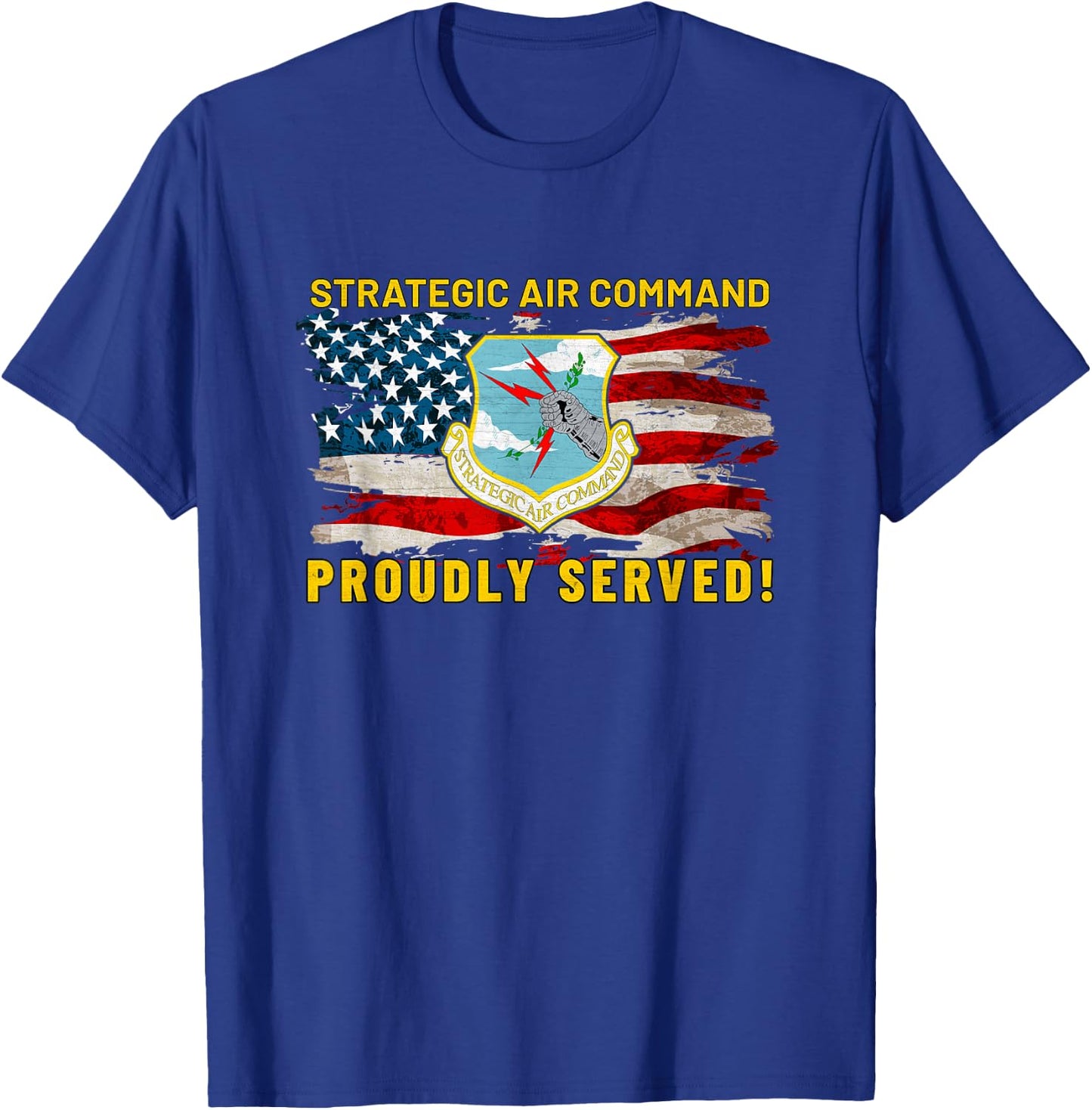 Strategic Air Command SAC US Air Force Vintage Gifts T-Shirt - T-Shirt | Royal