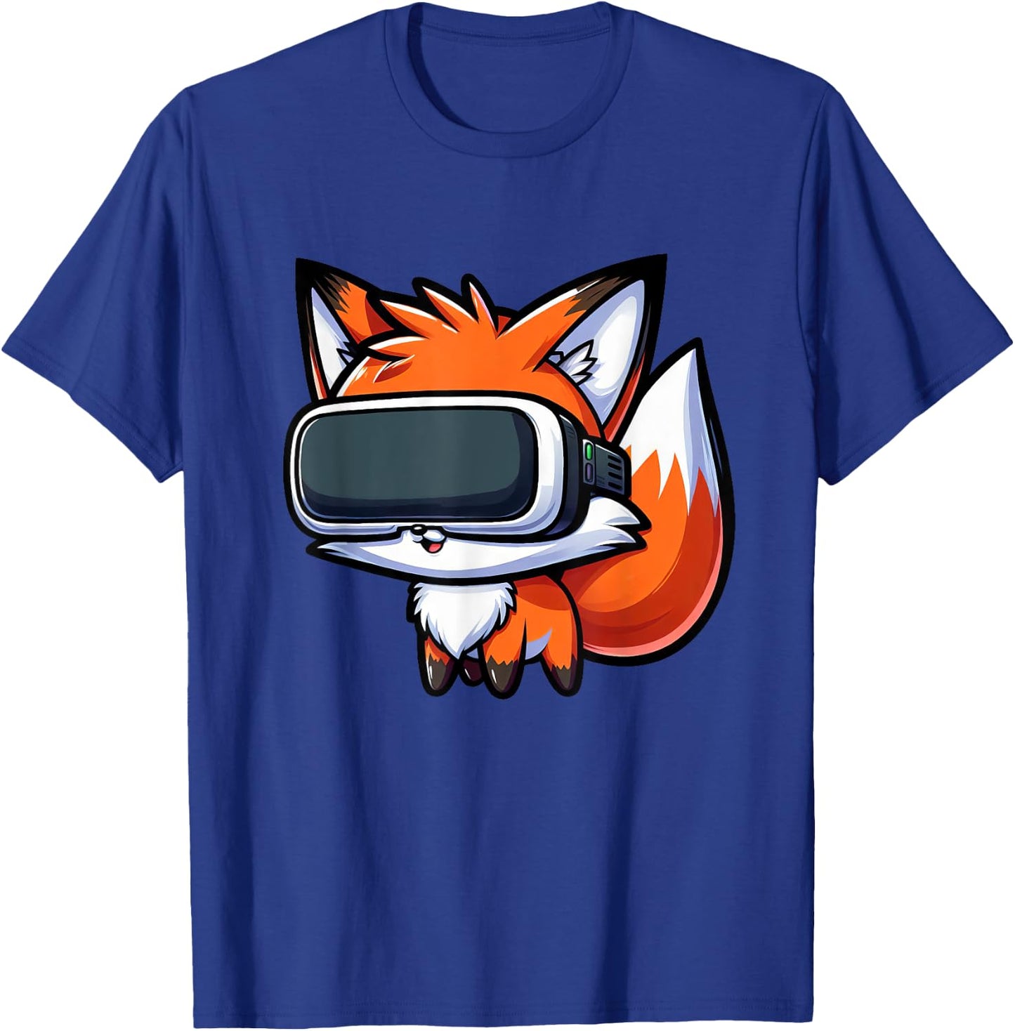 Cute Fox VR Virtual Reality Gamer T-Shirt - T-Shirt | Royal