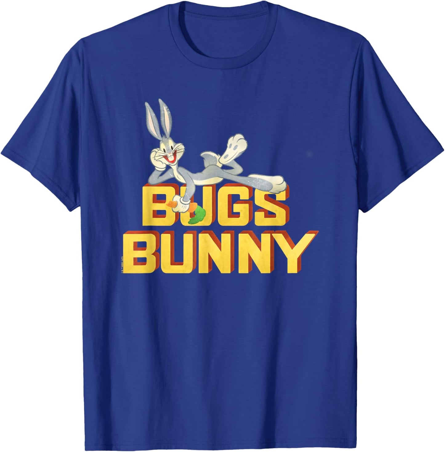 Looney Tunes Bugs Bunny Retro Art T-Shirt - T-Shirt | Royal