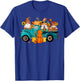 Cute Gnomes Truck Sunflower Pumpkin Fall Autumn Season T-Shirt - T-Shirt | Royal