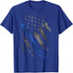 Crosswise Thin Blue Line Flag T-Shirt - T-Shirt | Royal