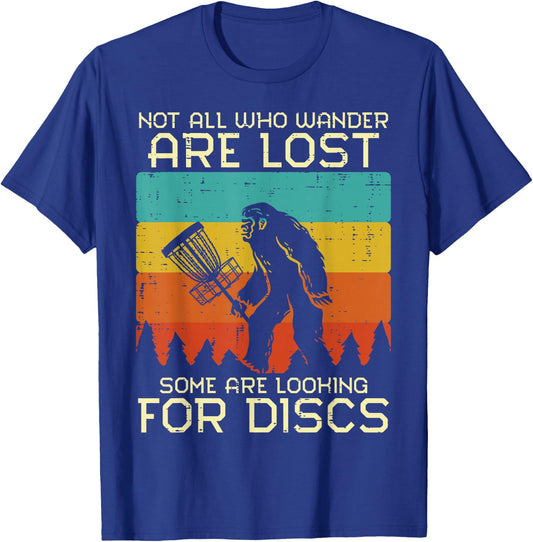 Disc Golf Bigfoot Sasquatch Frisbee Frolf Men Women Kids T-Shirt - T-Shirt | Royal