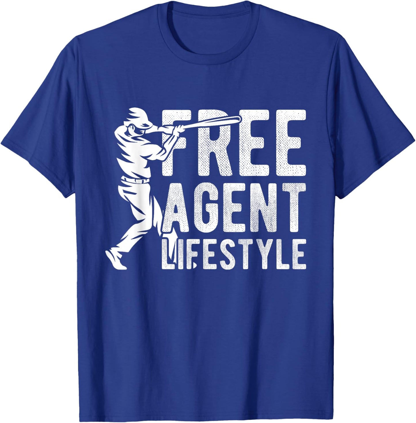 Free Agent Lifestyle Baseball Freedom Baseball Agent Sport T-Shirt - T-Shirt | Royal
