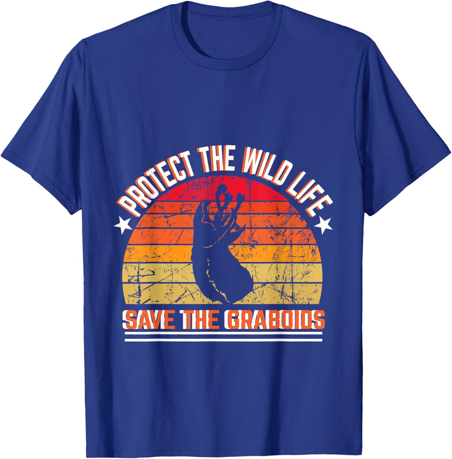 Save the Graboids Protect the willdlife vintage design T-Shirt - T-Shirt | Royal
