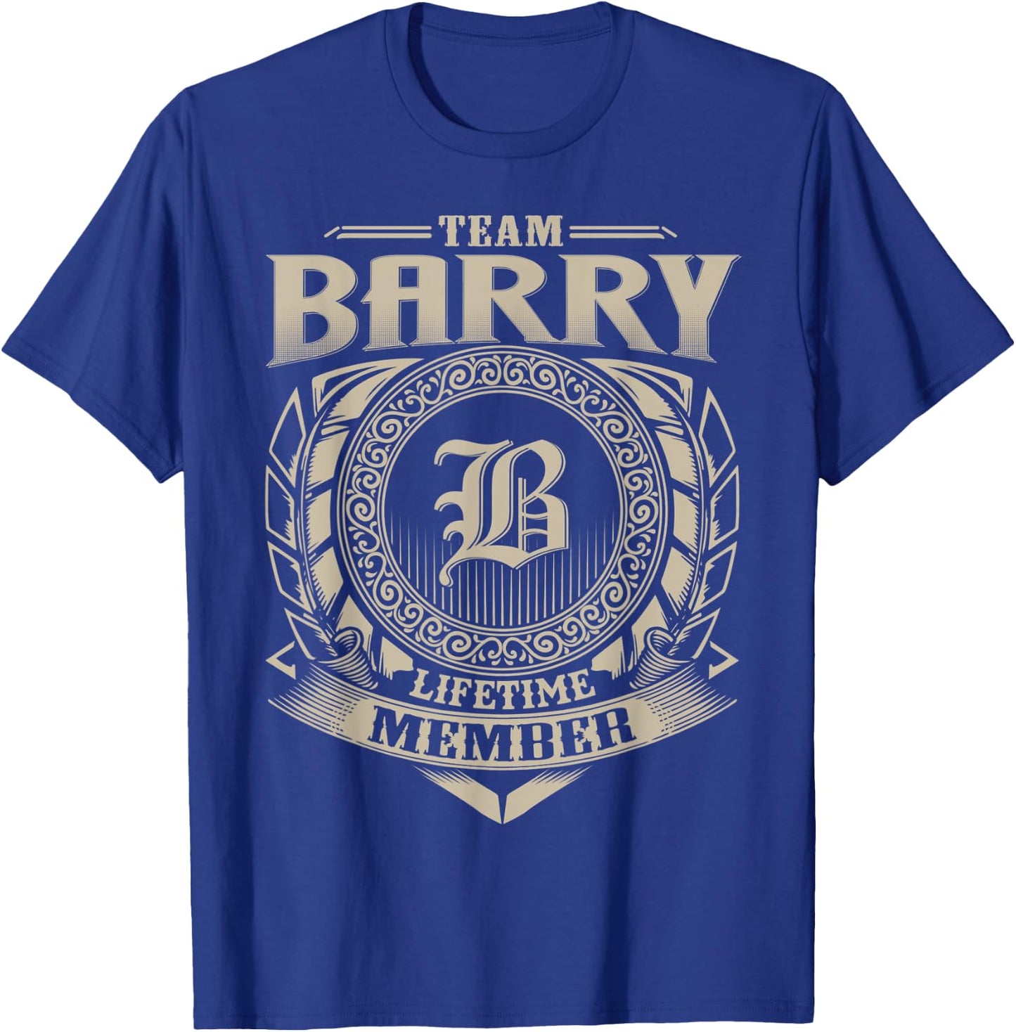 Team BARRY Lifetime Member Vintage BARRY Family T-Shirt - T-Shirt | Royal