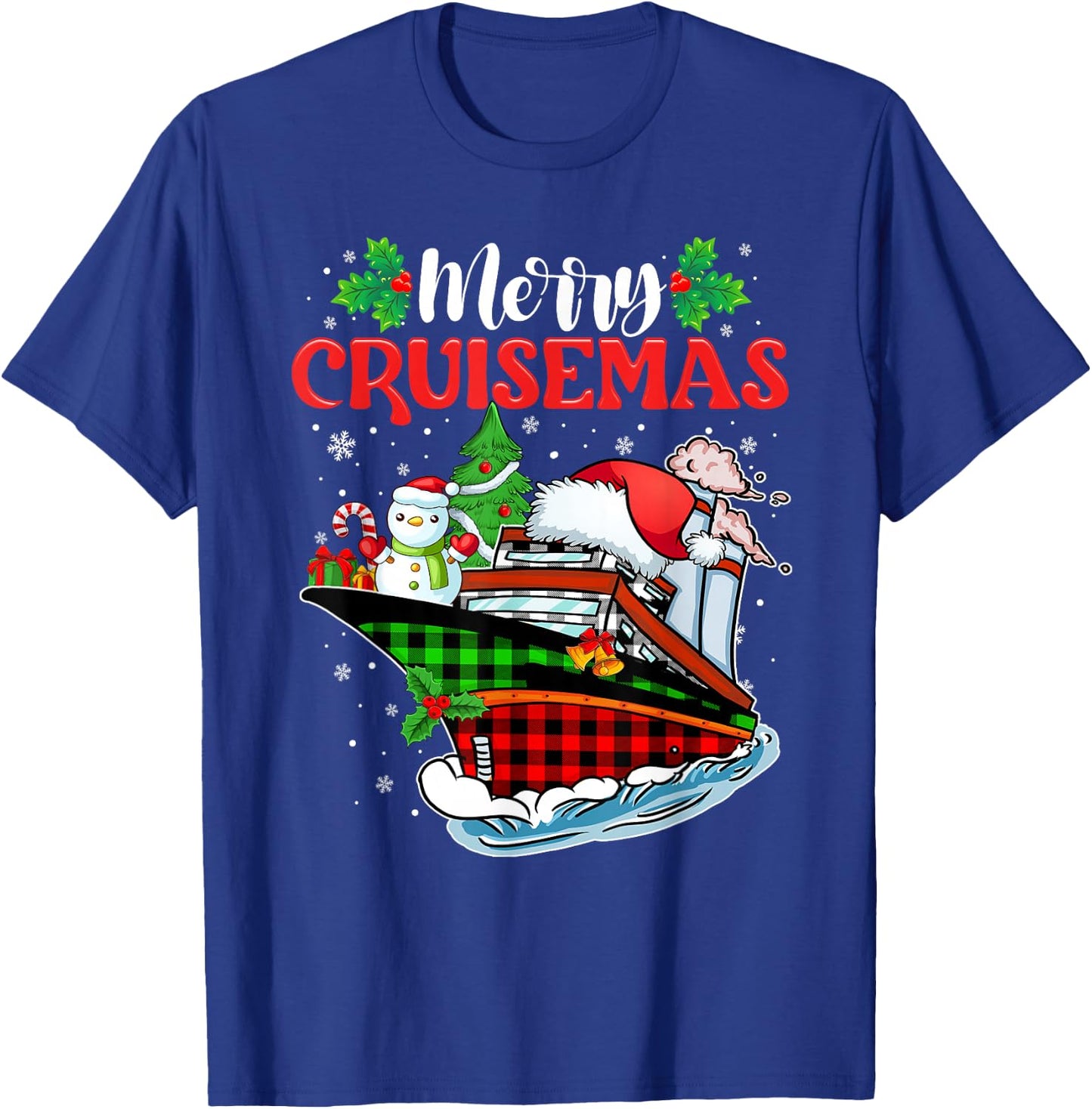 Merry Cruisemas 2025 Funny Cruise Squad Christmas 2025 T-Shirt - T-Shirt | Royal