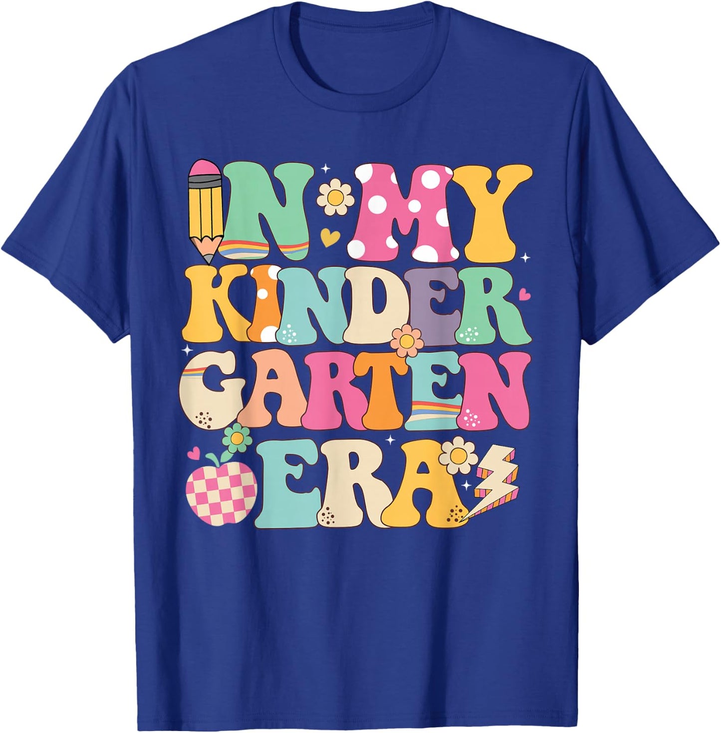 In My Kindergarten Era Girl Back To School Kindergarten Kids T-Shirt - T-Shirt | Royal