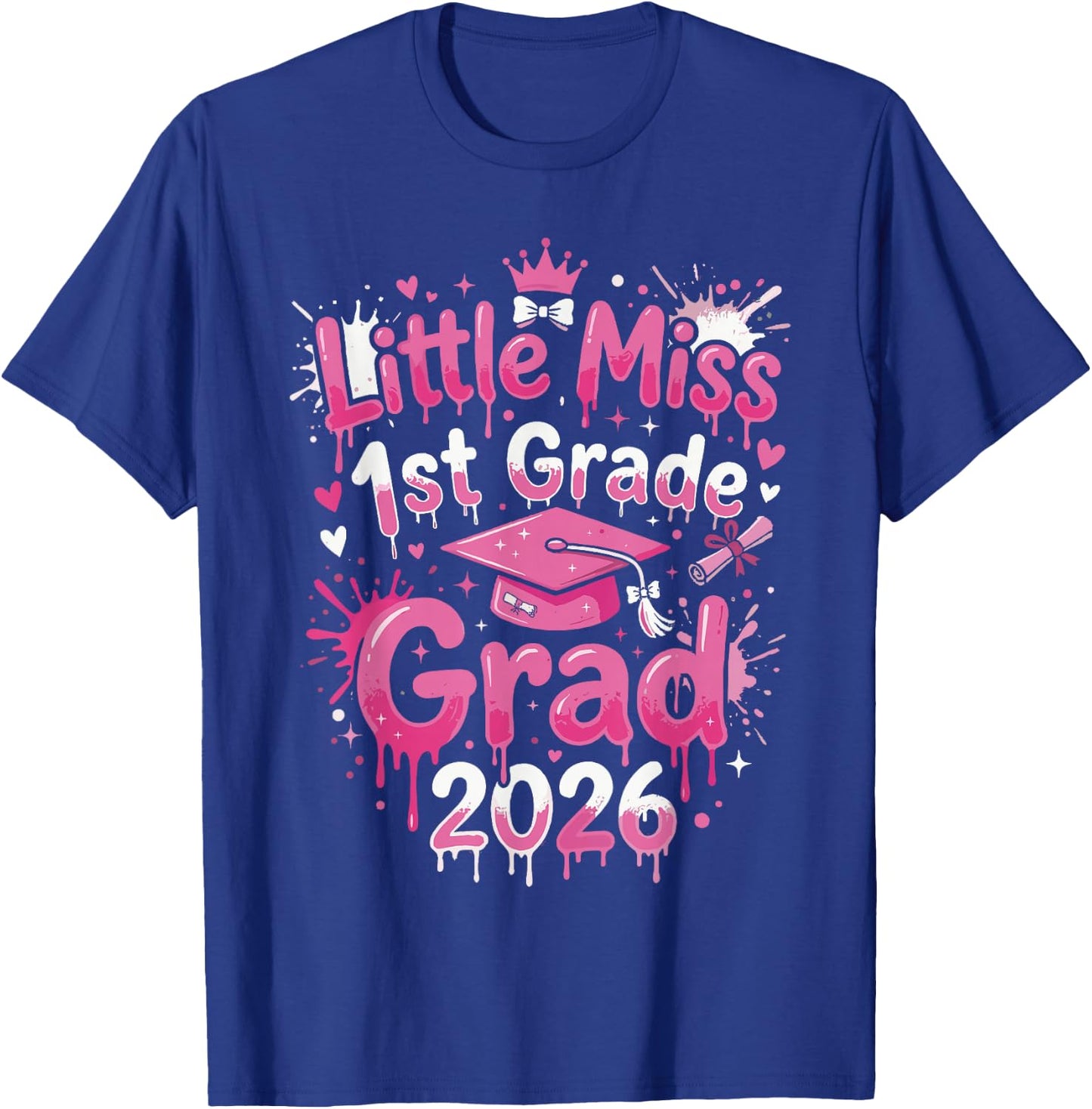 1st Grade Graduation Outfits Girls, Little 1st Grade T-Shirt - T-Shirt | Royal