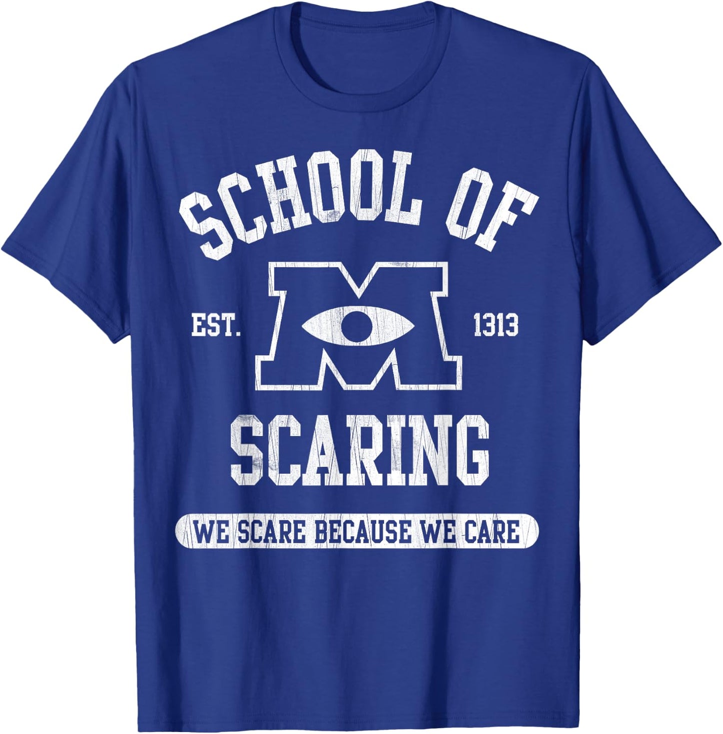 Disney Pixar Monsters University School of Scaring EST. 1313 T-Shirt - T-Shirt | Royal