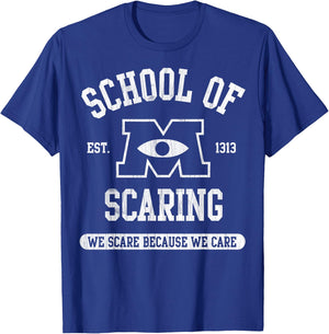 Disney Pixar Monsters University School of Scaring EST. 1313 T-Shirt - T-Shirt | Royal
